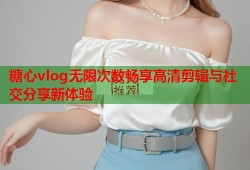 糖心vlog无限次数畅享高清剪辑与社交分享新体验